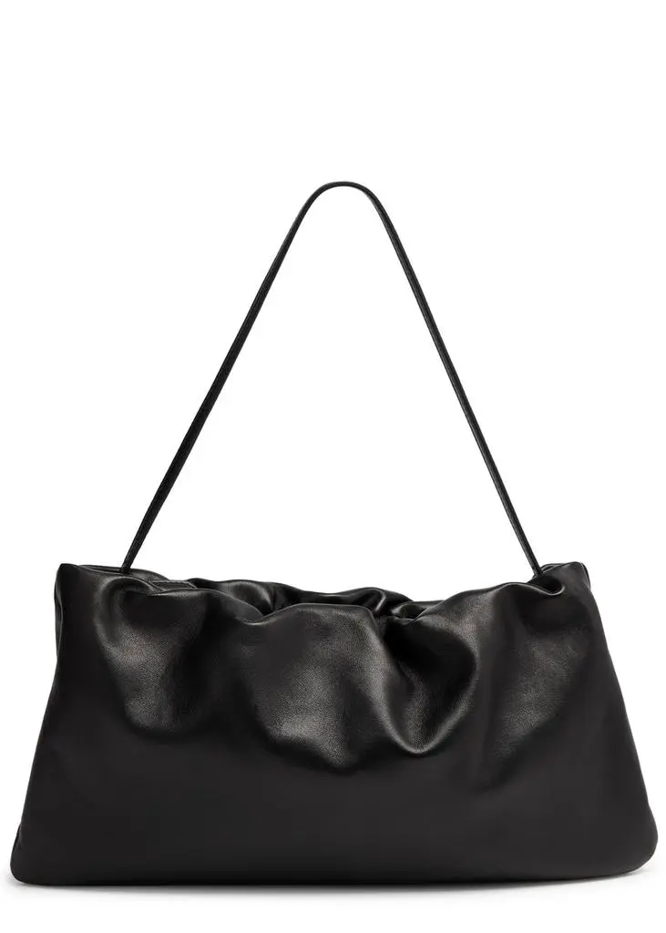 The Row Bourse XL leather shoulder bag 1