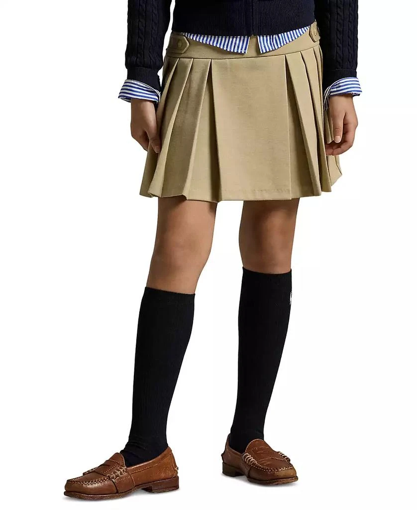 Ralph Lauren Big Girls Pleated Ponte Skort