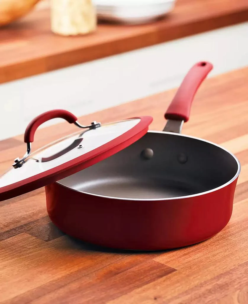 Rachael Ray Cook + Create Aluminum Nonstick Saute Pan with Lid 5