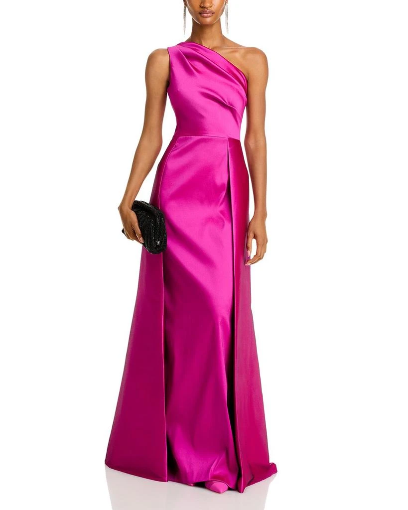 Teri Jon Crepe One Shoulder Gown 3