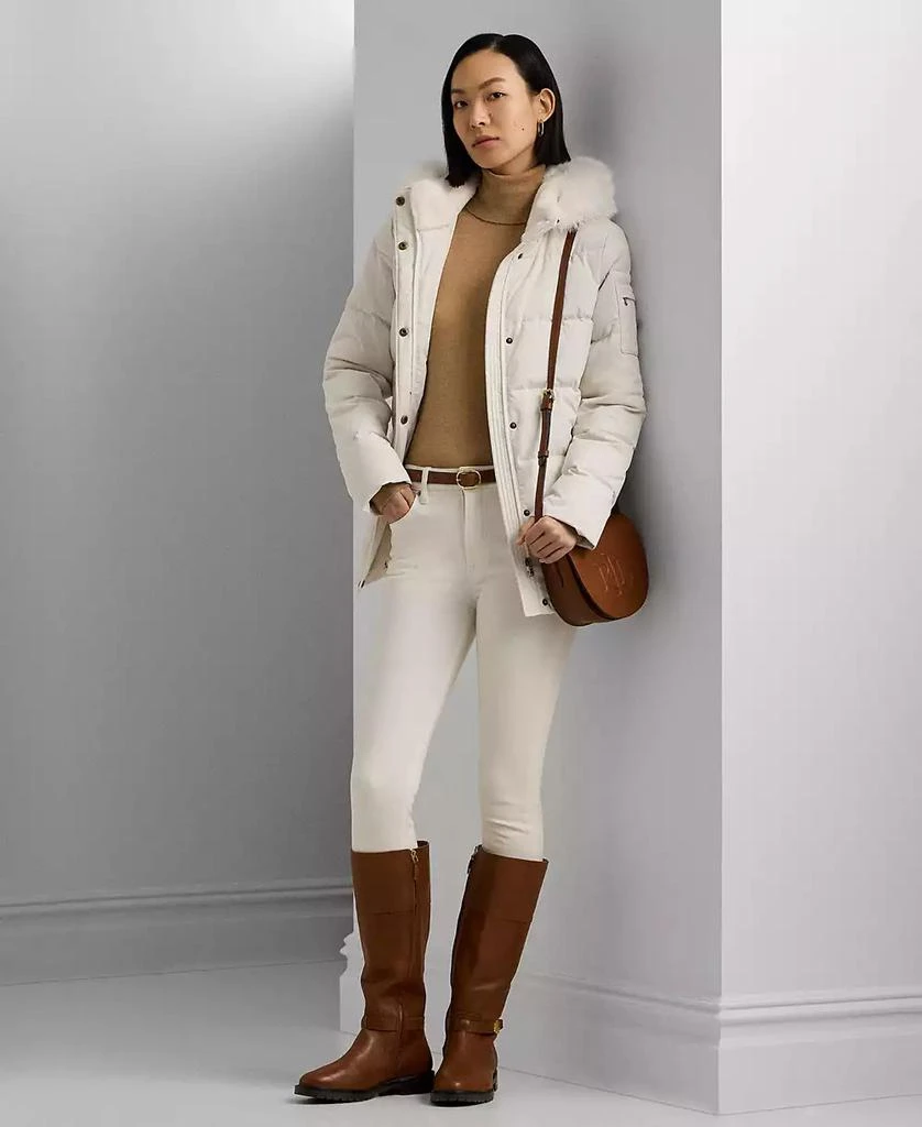 Ralph Lauren Women's Faux-Fur Hooded Puffer Coat 6