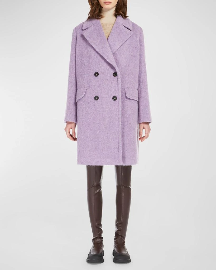 Weekend Max Mara Hello Double-Breasted Wool Mohair Coat 2