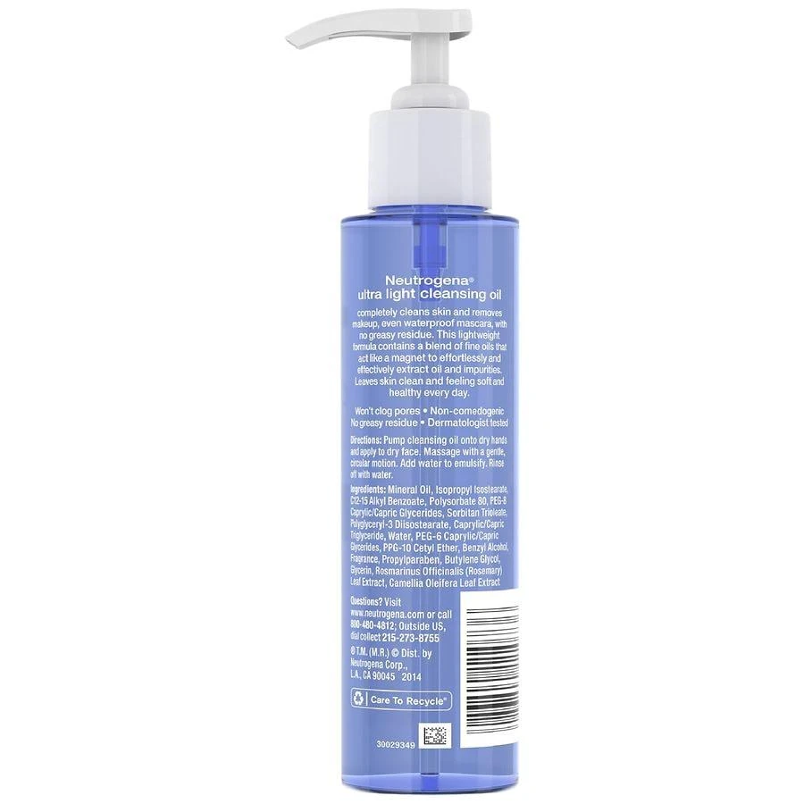 Neutrogena Ultra Light Face Cleansing Oil & Makeup Remover 2
