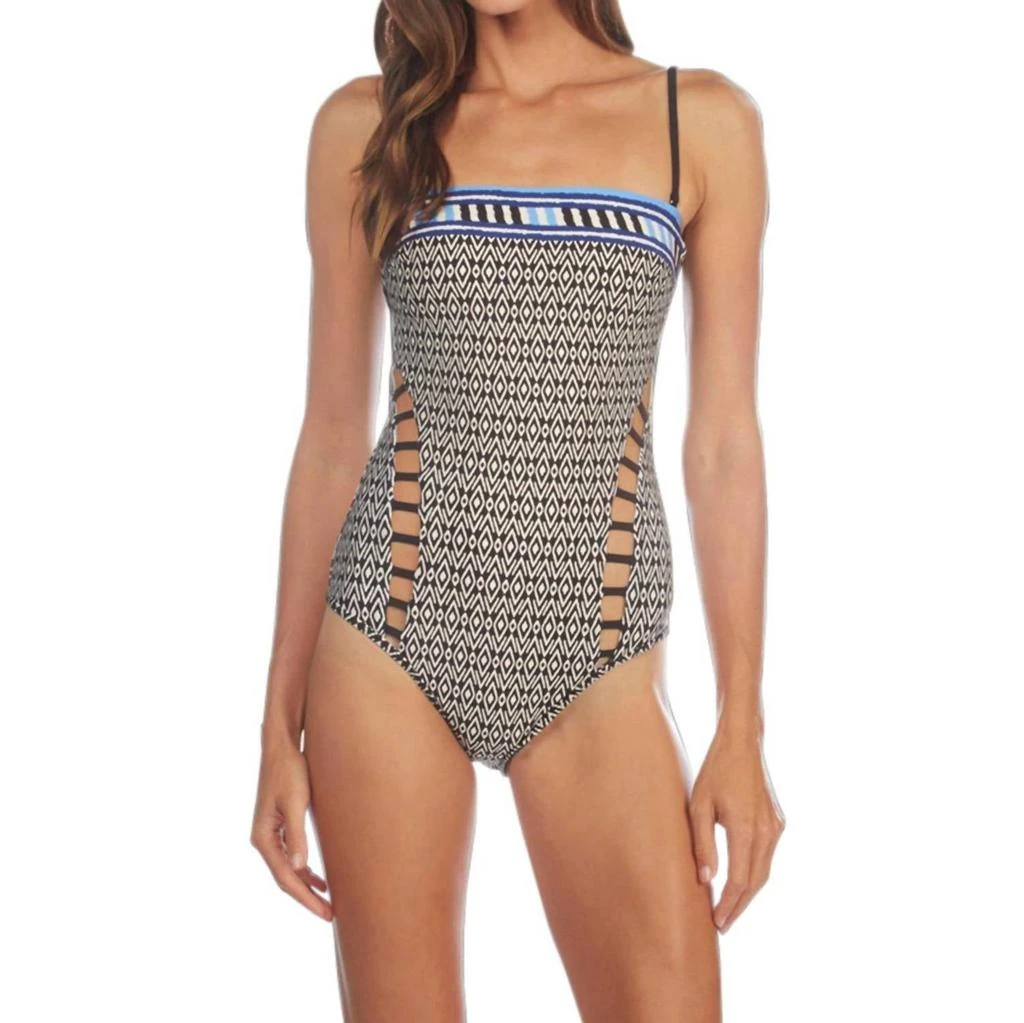 Kenneth Cole Kenneth Cole - Bandeau Cut Out One Piece Swimsuit 1