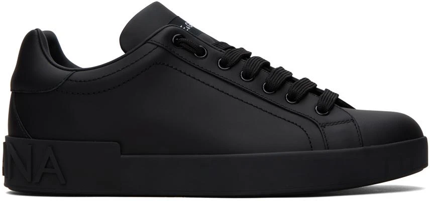 Dolce & Gabbana Black Portofino Sneakers 1