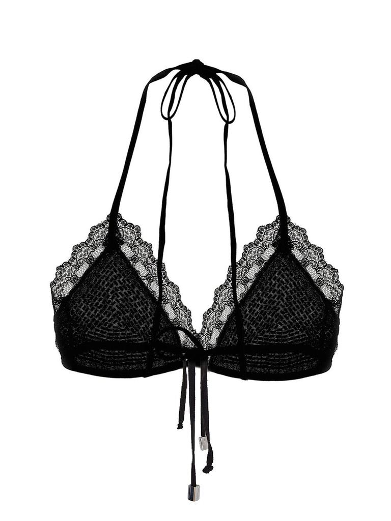 The Attico Tulle Bra with Crystals