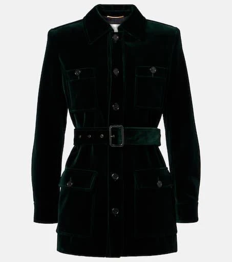 Yves Saint Laurent Saharienne cotton velvet jacket 1