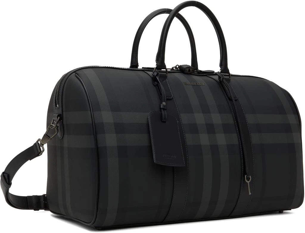 Burberry Gray Boston Holdall Duffle Bag 2