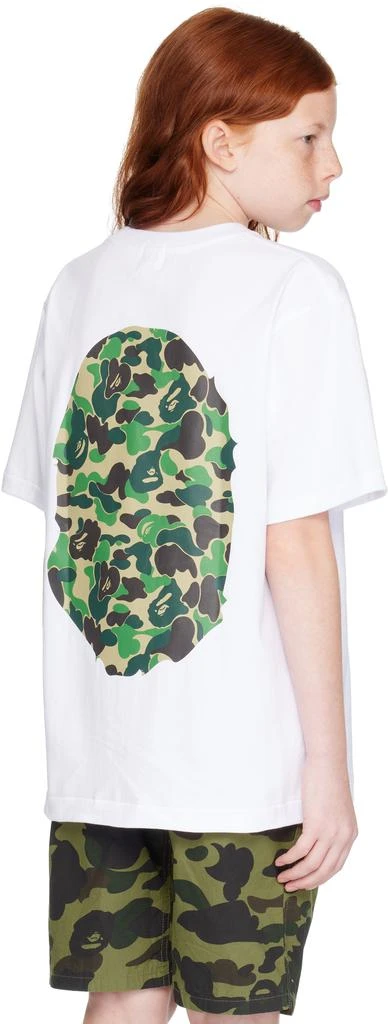 Bape Kids White ABC Camo Big Ape Head T-shirt 3