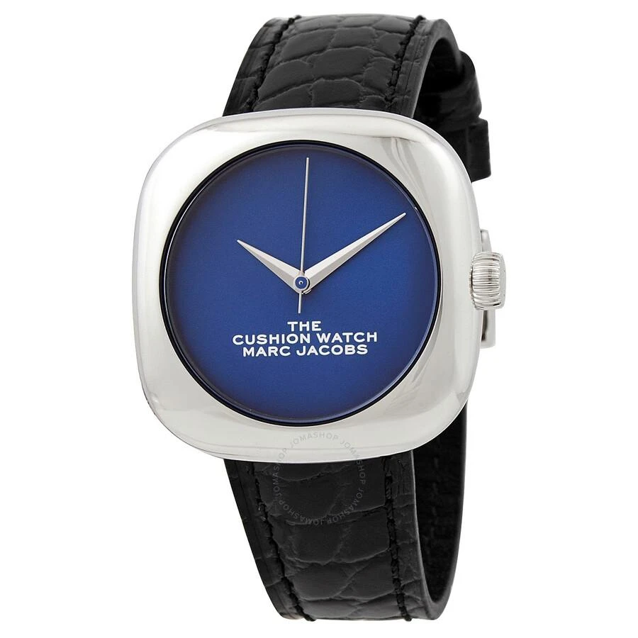 Marc Jacobs The Cushion Quartz Blue Dial Ladies Watch MJ0120179303 1