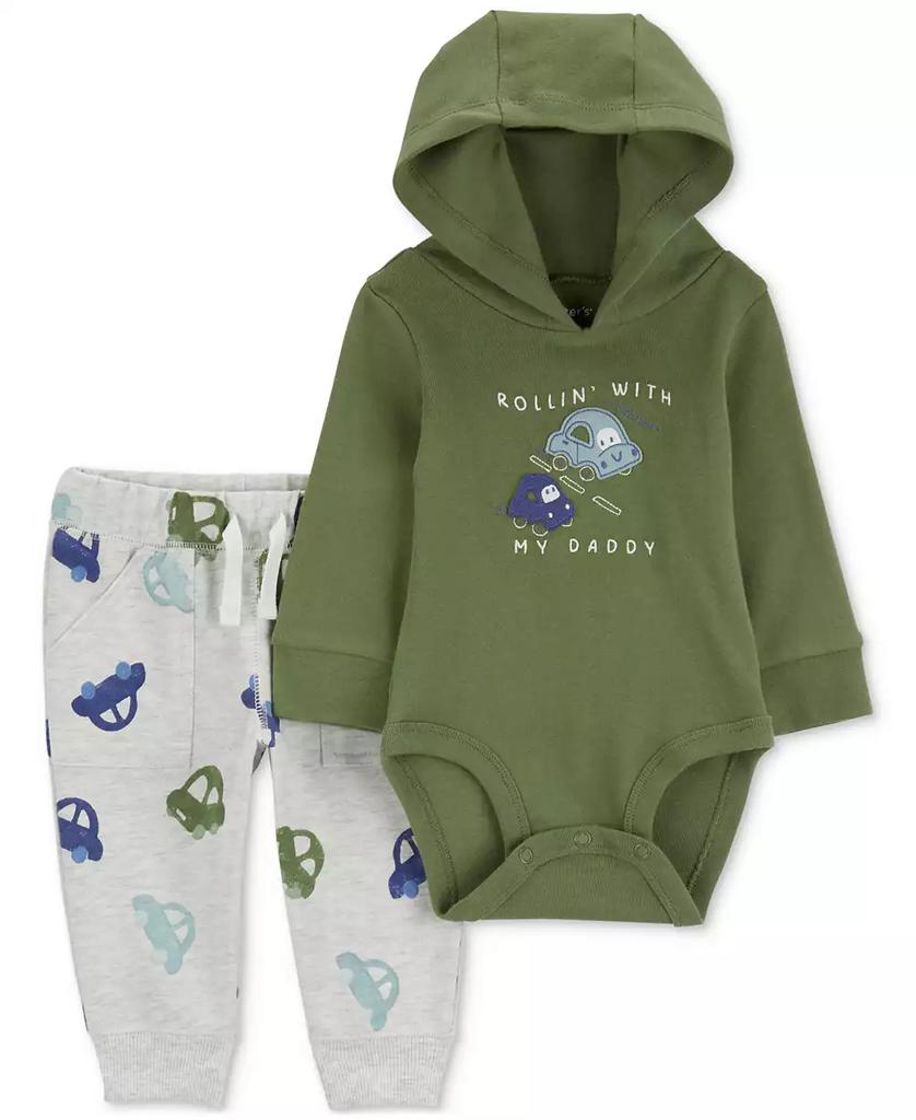 Carter's Baby Boys Rollin' with My Daddy Bodysuit & Pants, 2 Piece Set