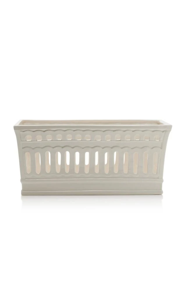 MoDA Moda Domus - Balconata Creamware Centrepiece - White - Moda Operandi 1