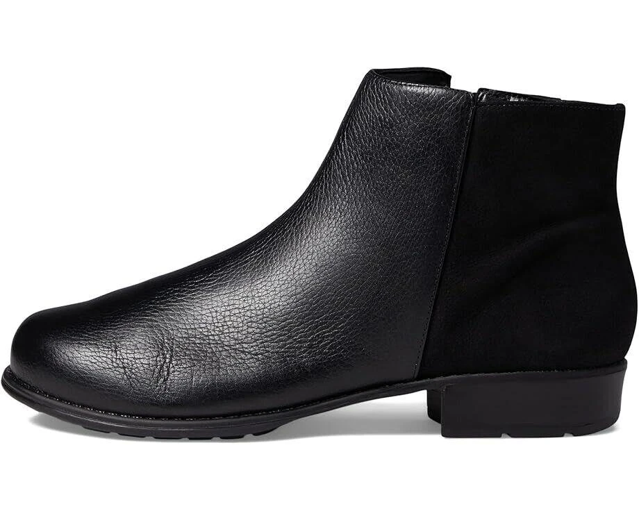 Walking Cradles Lewis Boots Women's US 10 Black Leather Side Zip Bootie ZPO1442 2