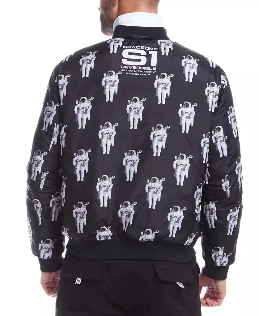 Space One Men's NASA Reversible Quilted Bomber Jacket 6