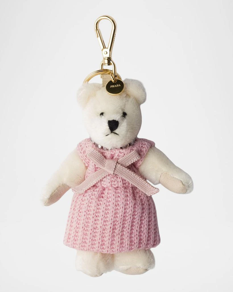 Prada Teddy Bear Keychain Bag Charm