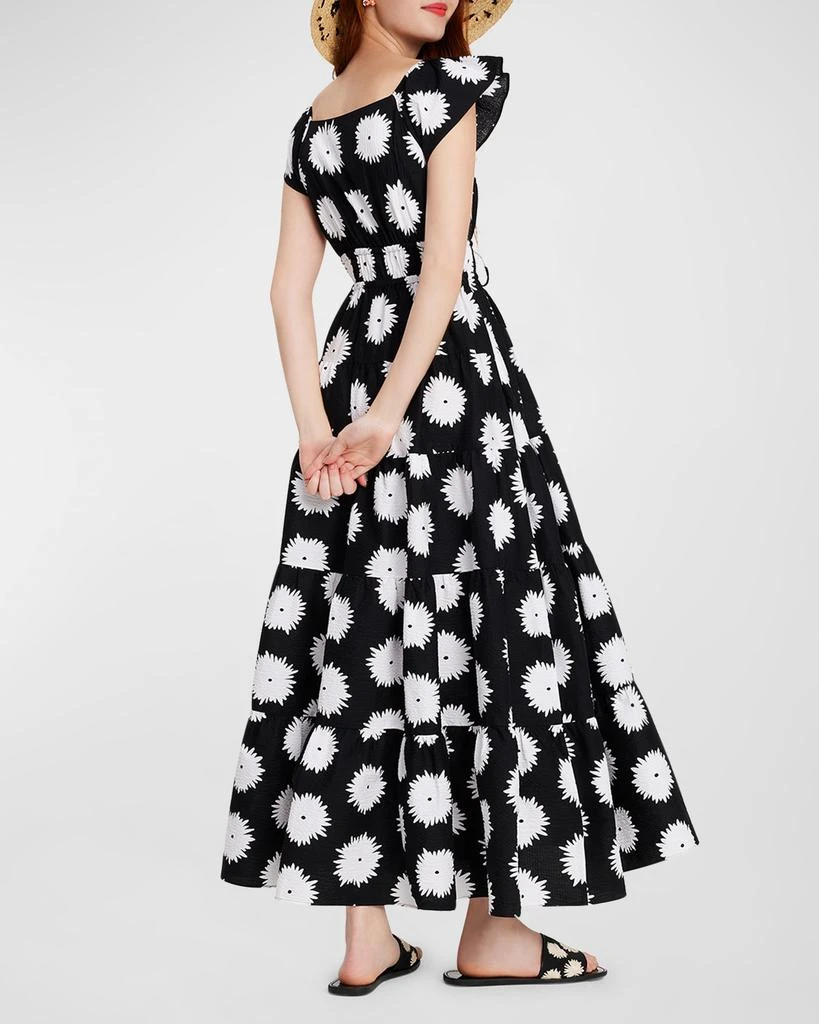 Kate Spade pom pom tiered floral-print maxi dress 3