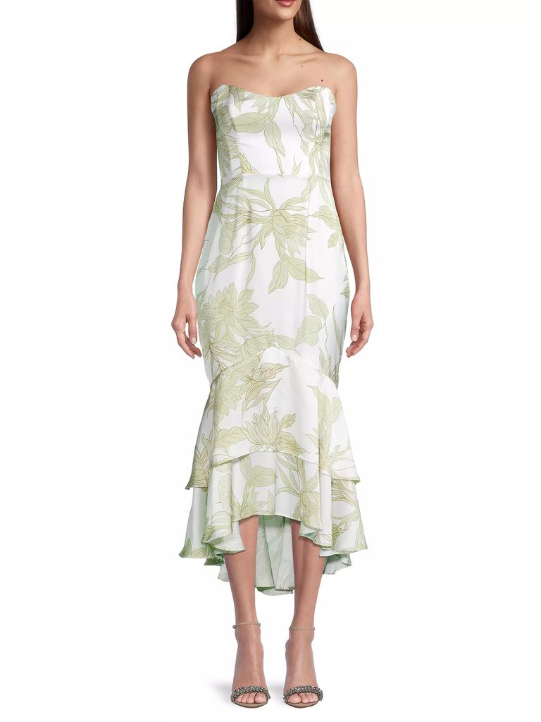 Katie May Cece Strapless Hi-Lo Dress
