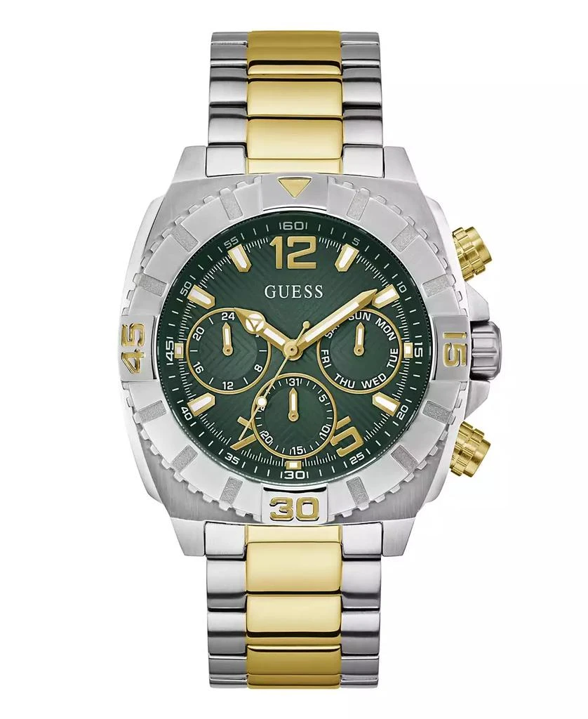 GUESS Men's Multi-Function Two-Tone Stainless-Steel Watch 44mm 1