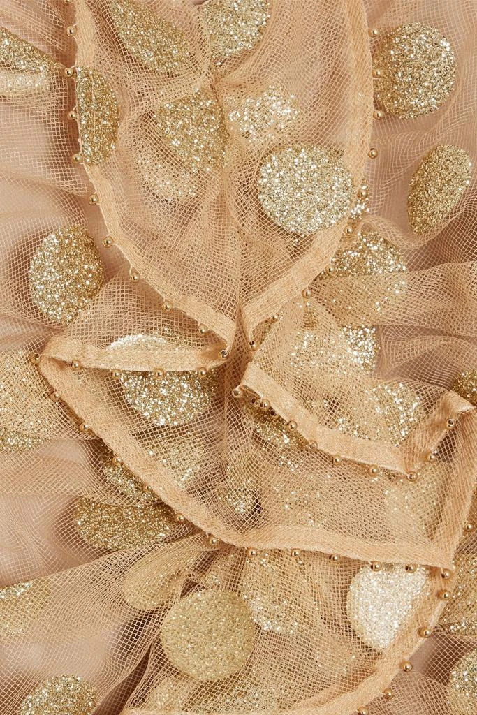 Zimmermann Ruffled glittered polka-dot tulle blouse 4