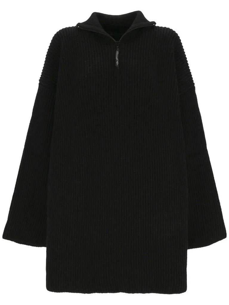 Balenciaga Balenciaga Half-Zip High Neck Poncho 1