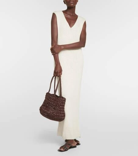 The Row Estelle raffia tote bag 5