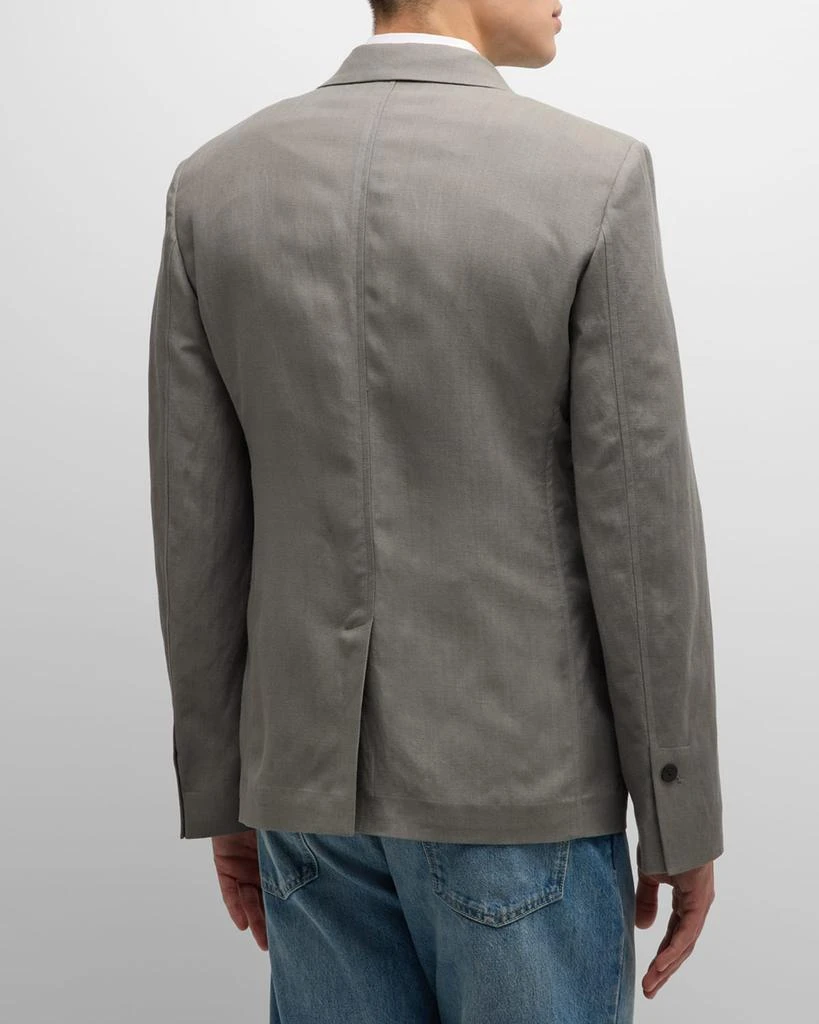 Salvatore Ferragamo Men's Linen-Blend Canvas Sport Coat 3