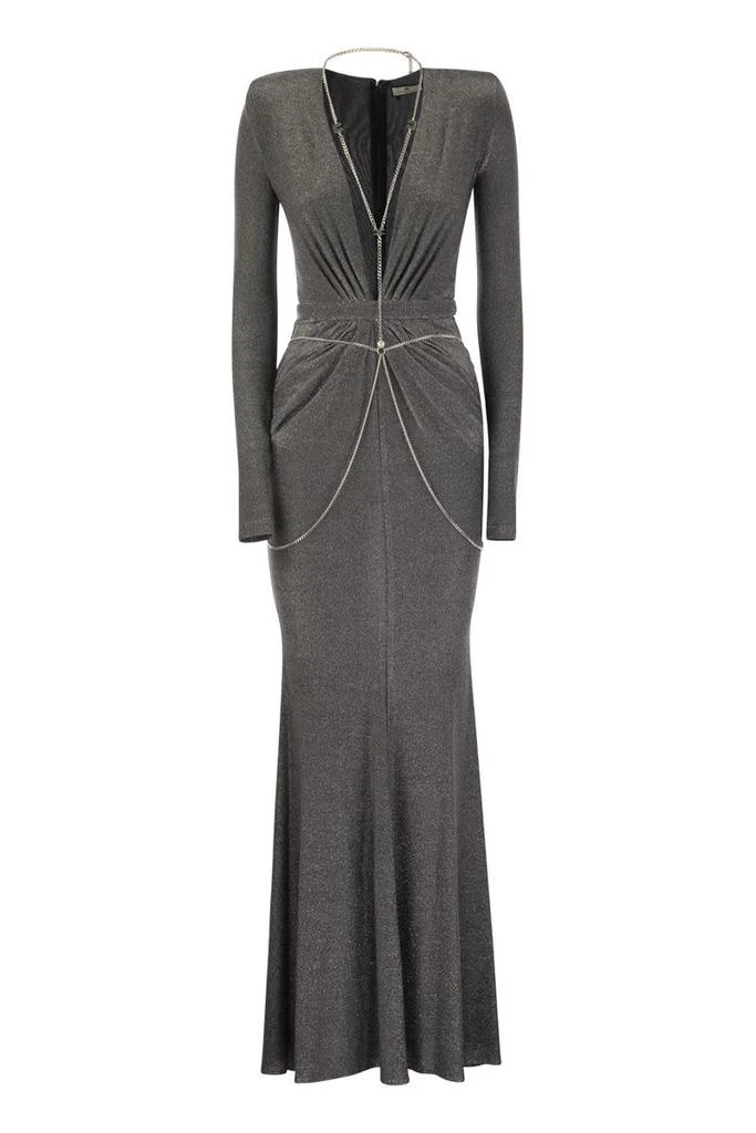 RED CARPET DRESS IN LUREX JERSEY WITH BODY CHAIN  On Sale Now with Up to  47% Off | Discover Exclusive Deals & Savings at BeyondStyle  Authentic  ELISABETTA FRANCHI clothing|dresses|women with