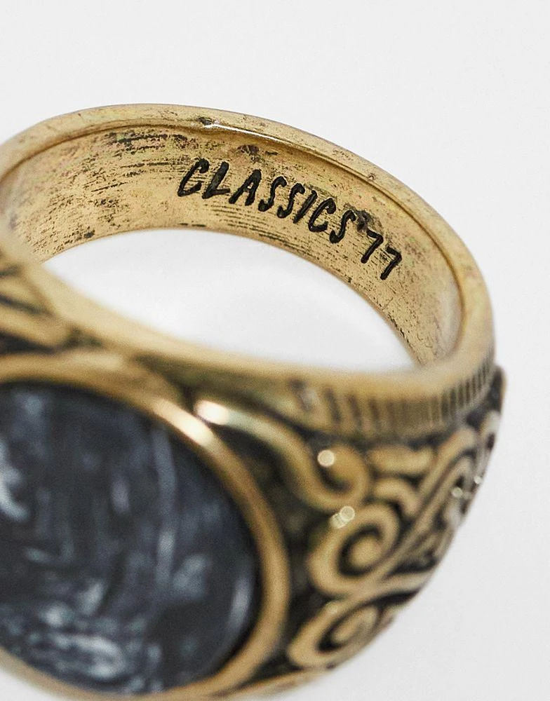 Classics 77 Classics 77 el  dorado signet ring in gold 2