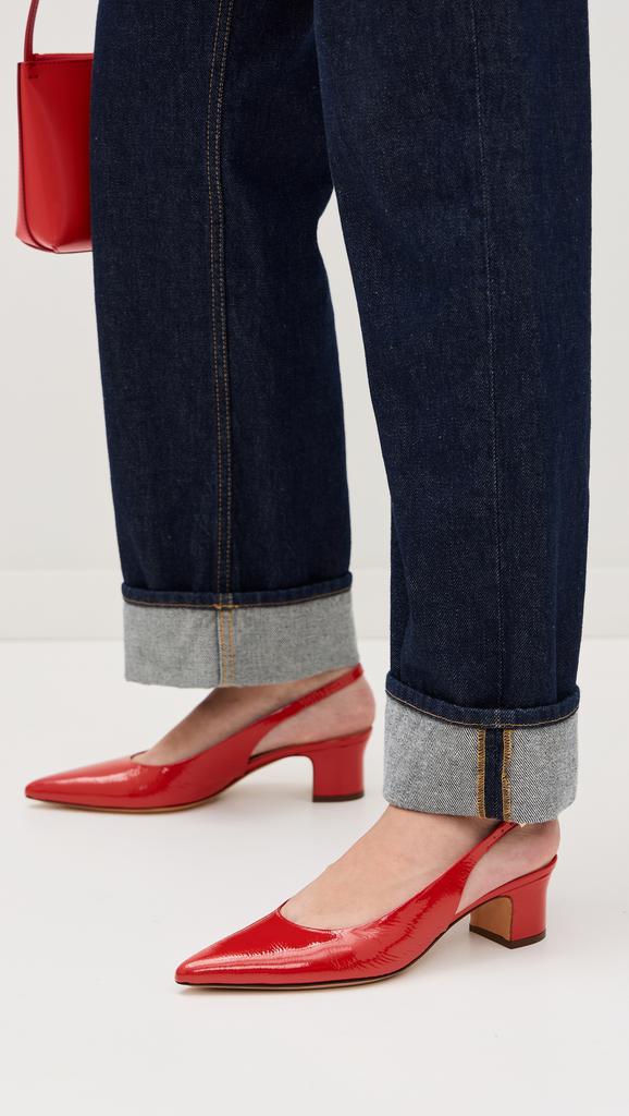 Mansur Gavriel Pointy Toe Slingback Pumps