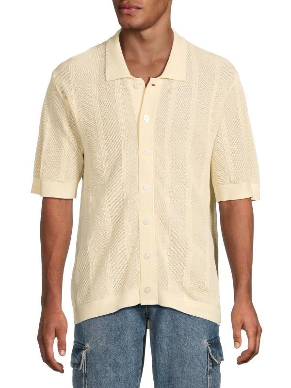WeSC ​Textured Cotton Button-Front Shirt 1