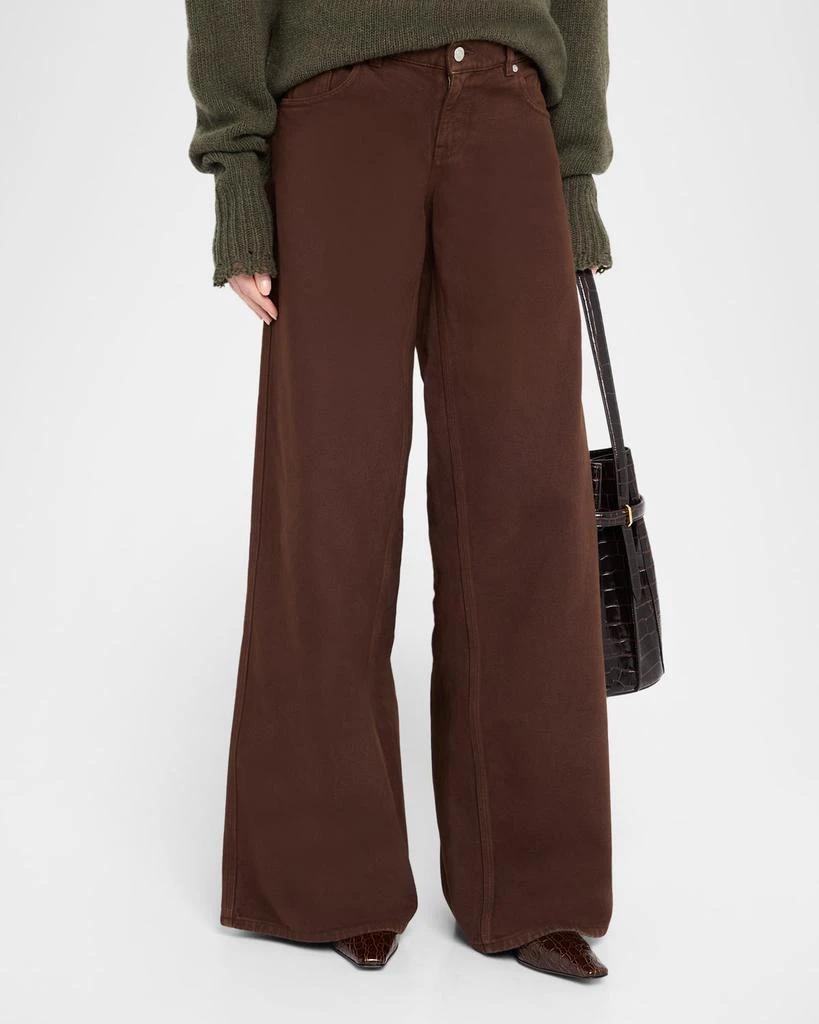 Stella McCartney Mid-Rise Wide-Leg Denim Jeans 4