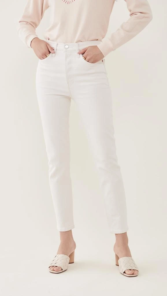 Re/Done 90s High Rise Comfort Stretch Ankle Crop Jeans 1