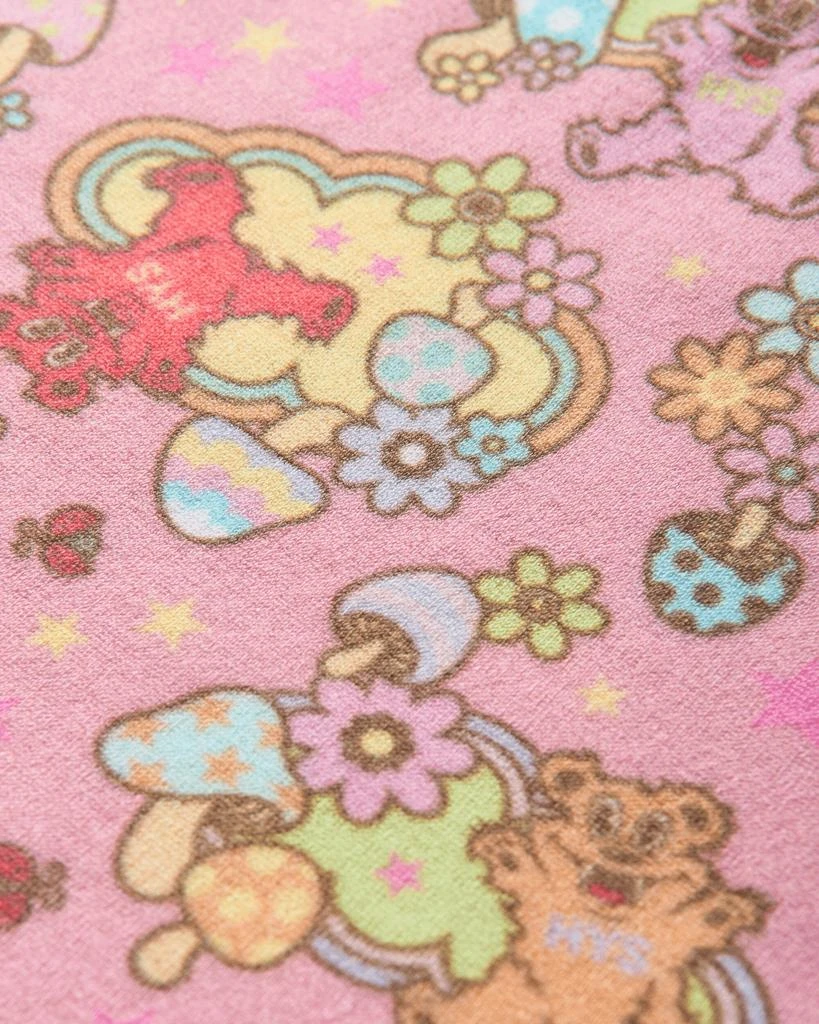Hysteric Glamour Women's Fire Bear Dream Pattern Skirt Pink 4