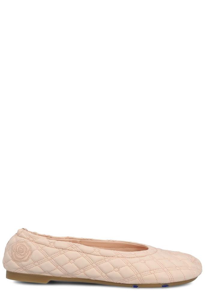 Burberry Sadler Quilted Leather Ballerina Flats - Shoes