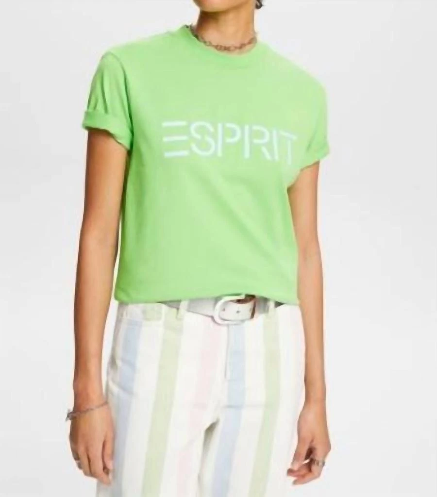 Esprit Esprit - Logo Crewneck Cotton T-Shirt 3