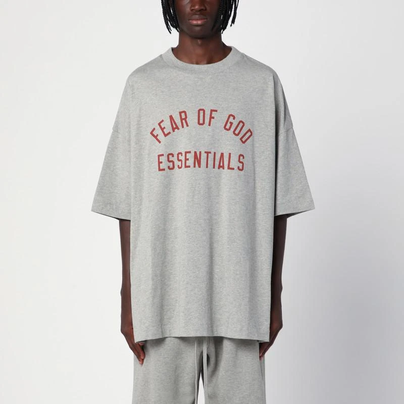 Essentials Grey T-Shirt with logo 1