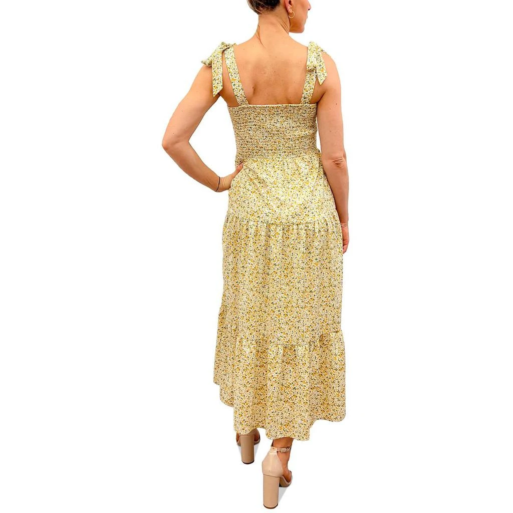 Sam Edelman Womens Tea Length Smocked Sundress 2