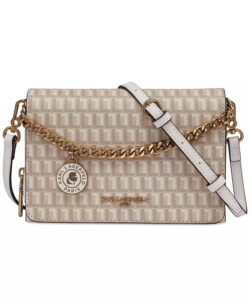 Karl Lagerfeld Paris Lourdes Monogram Crossbody 1