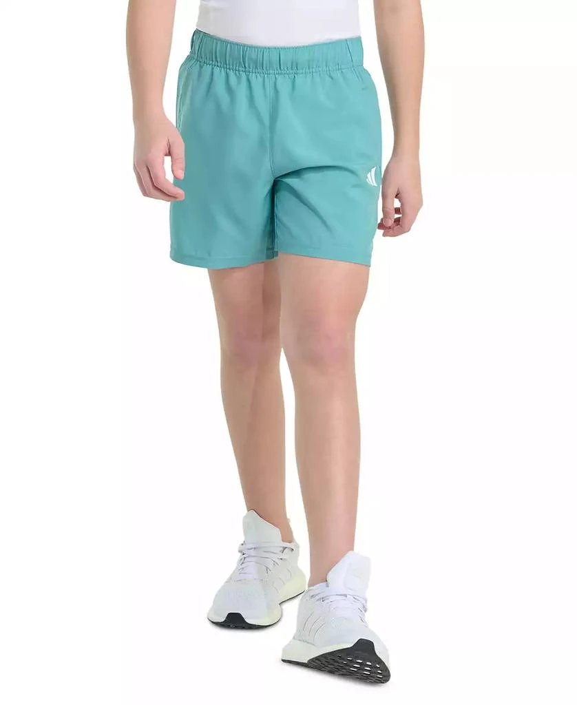 Adidas Big Boys Essentials Elastic-Waistband Small-Logo Woven Shorts