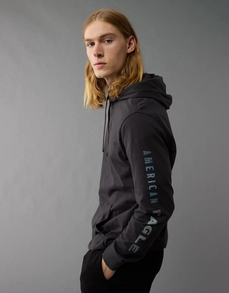 AE AE Long-Sleeve Logo Graphic Hoodie T-Shirt 1