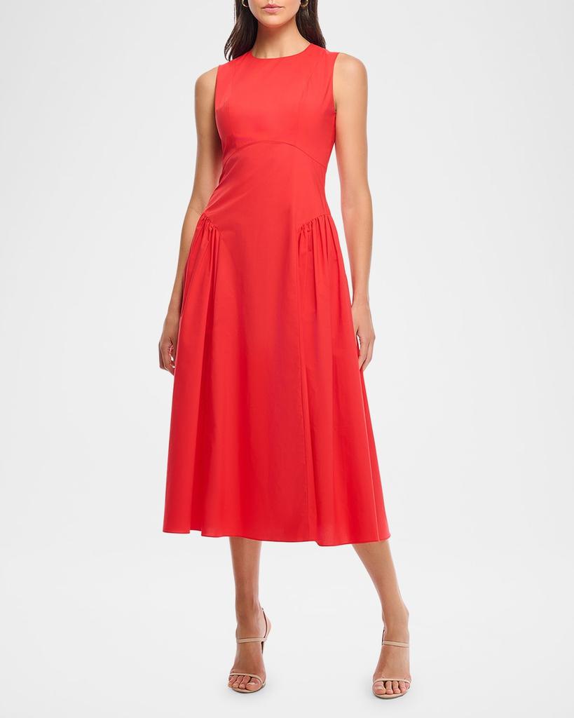 Shoshanna Grayson Drop-Waist Sleeveless A-Line Dress