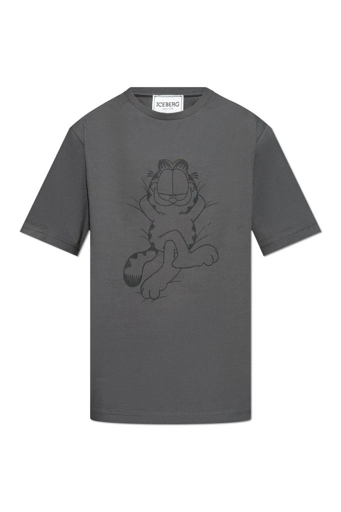 Iceberg Iceberg Lazy Garfield Printed Jersey T-Shirt 1