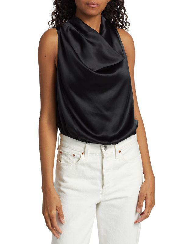 CAMI NYC Noreen Silk Blend Bodysuit