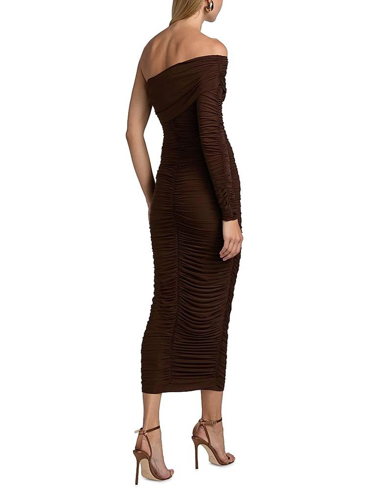 Ronny Kobo Sylvan One-Shoulder Jersey Midi-Dress 5