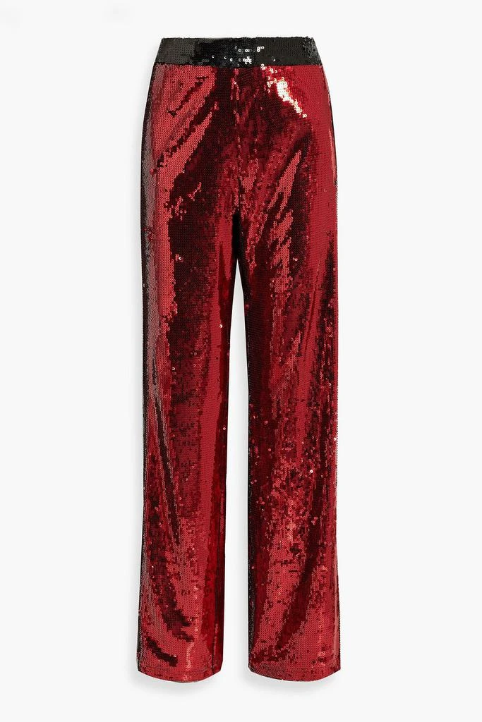 Balmain Embellished tulle wide-leg pants 1