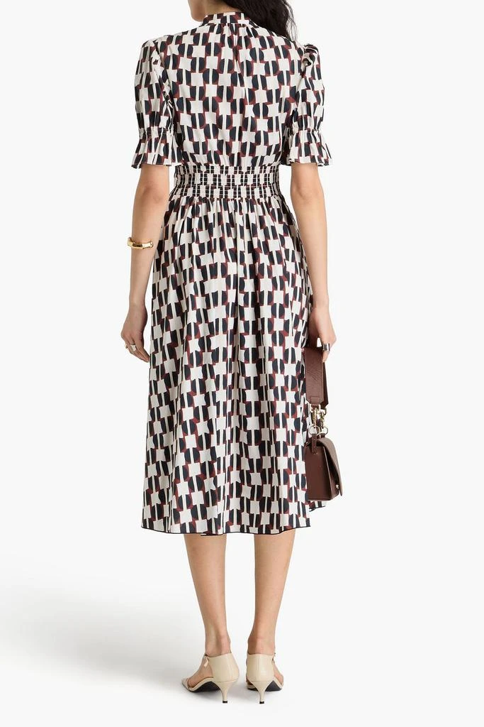 Diane von Furstenberg Erica printed cotton-blend poplin midi dress 3