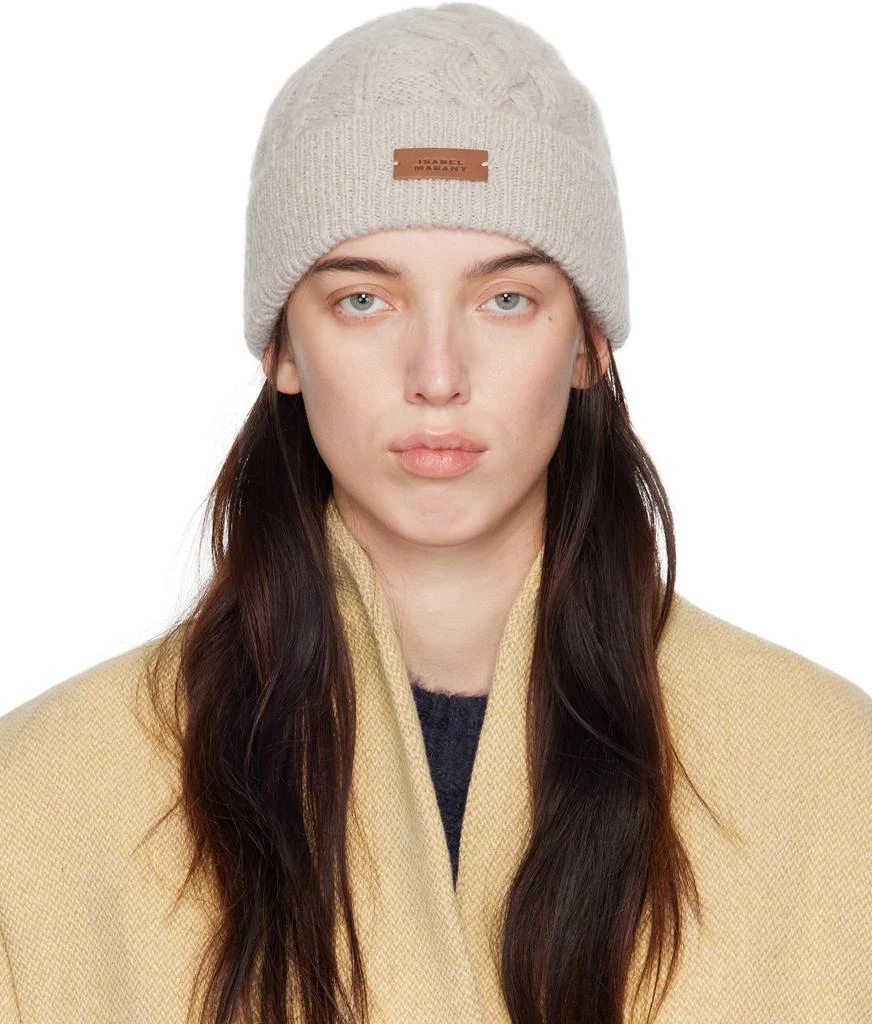 Isabel Marant Beige Tolie Beanie 1