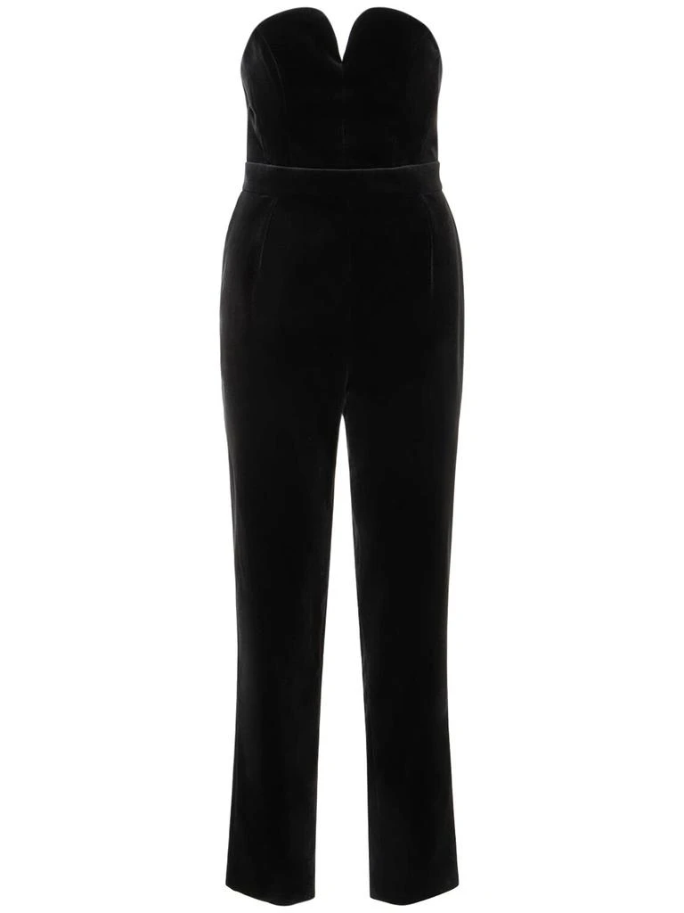 BLAZÉ MILANO Jealousy Cotton Velvet Jumpsuit 1