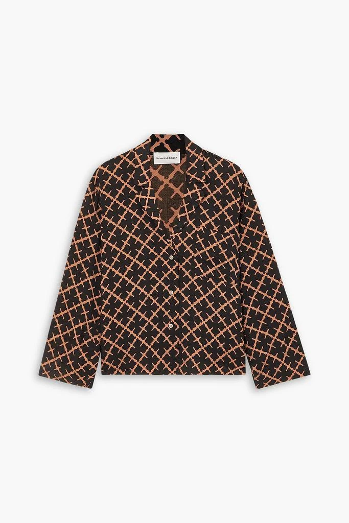 BY MALENE BIRGER Osa printed twill pajama top 1