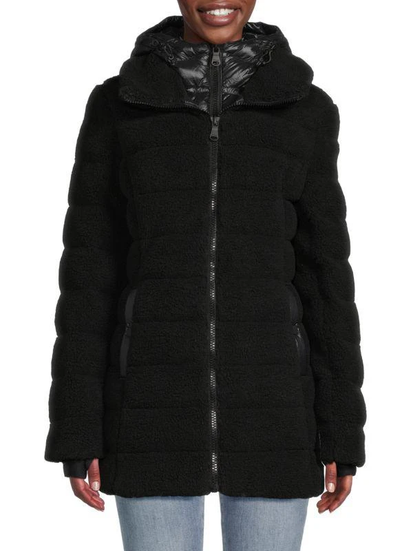 Pajar Astra Faux Shearling Puffer Bib Parka 1